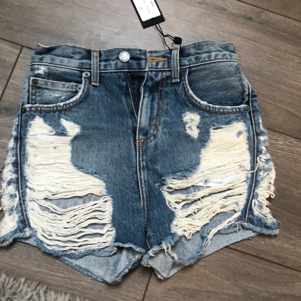 Carmar denim ripped shorts